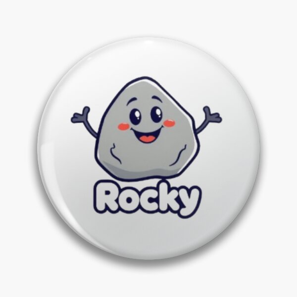 Item preview, BFDI Rocky Cute Cartoon Rock Character Funny Animation Style designed and sold by MystiColo.