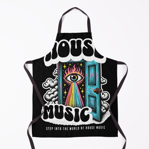 Item preview, HOUSE MUSIC - Rainbow Eye (White) designed and sold by Discothreadz.