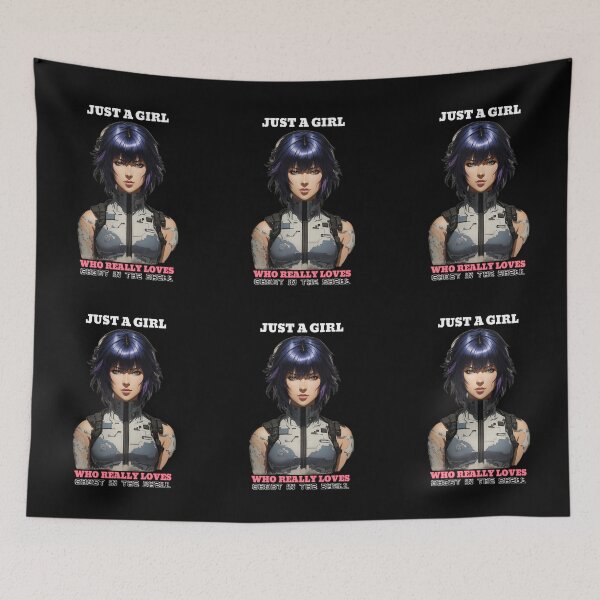 Item preview, Just A Girl Who Really Loves Ghost In The Shell designed and sold by Tokyotopia.