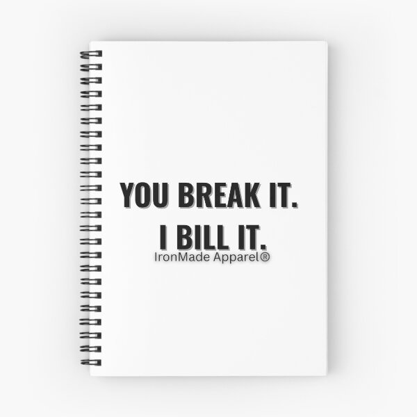 Item preview, You Break It I Bill It Electrician Shirt – Funny Electrician Humor Tee for Linemen, Electrical Technicians & Blue Collar Workers designed and sold by IronMade Apparel.