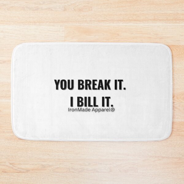 Item preview, You Break It I Bill It Electrician Shirt – Funny Electrician Humor Tee for Linemen, Electrical Technicians & Blue Collar Workers designed and sold by IronMade Apparel.