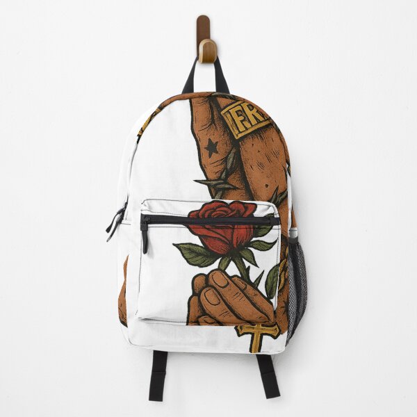 Item preview, Praying Hands Freedom Tattoo – Rose Faith Street Art Design designed and sold by StickerArtStudio.