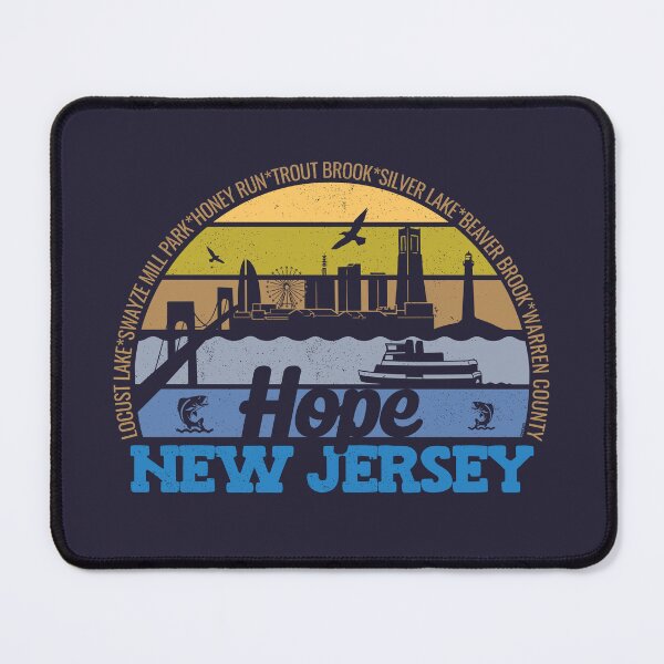 Artikelvorschau, Hope New Jersey Sunset Retro Vintage Local Pride Logo entworfen und verkauft von CRHPOD20.