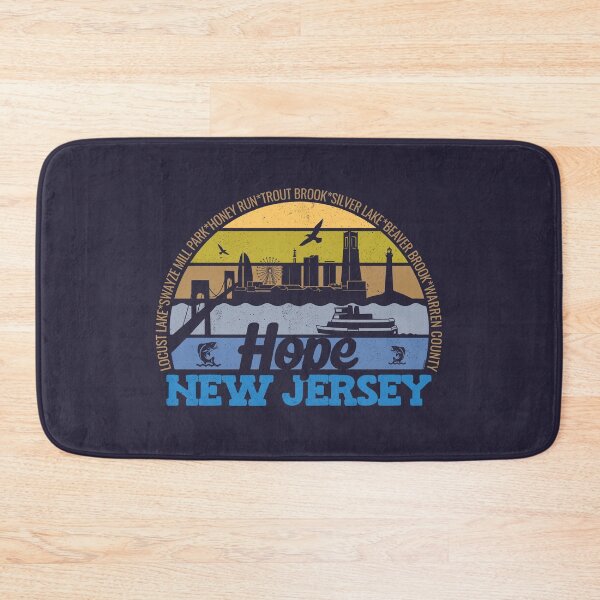 Item preview, Hope New Jersey Sunset Retro Vintage Local Pride Logo designed and sold by CRHPOD20.