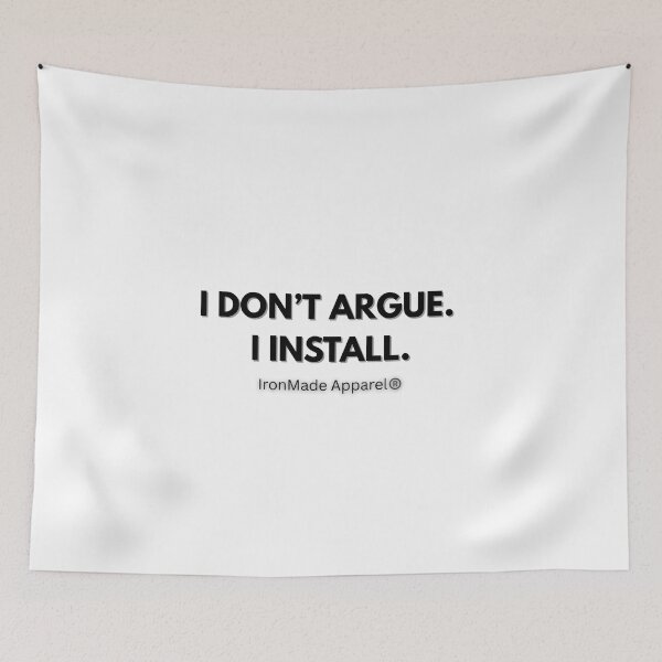 Item preview, I Don’t Argue I Install Electrician T-Shirt – Funny Electrician Humor Tee for Linemen, Electrical Workers & Tradesmen designed and sold by IronMade Apparel.