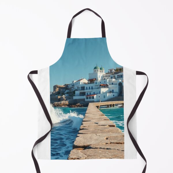 Item preview, White Greek Architecture by Crashing Turquoise Waves designed and sold by Vida e Arte.