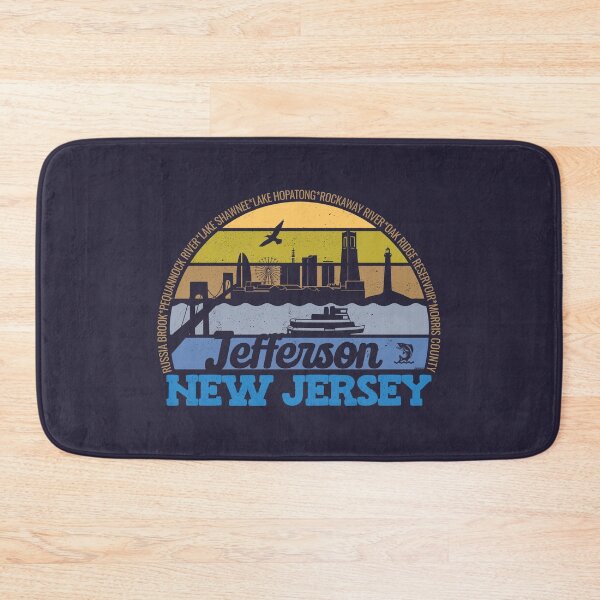 Item preview, Jefferson New Jersey Sunset Retro Vintage Local Pride Logo designed and sold by CRHPOD20.