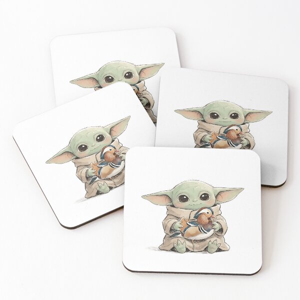 Item preview, BABY YODA WITH MANDARIN DUCK designed and sold by LIS AND MELIVERSO.