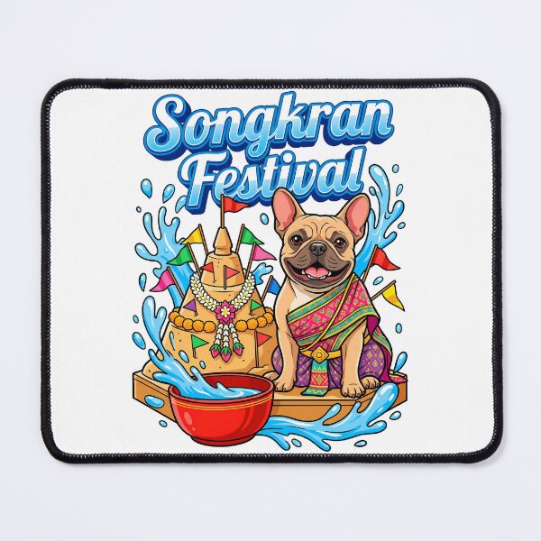 Item preview, French Bulldog Thai Traditional Dress Sandcastle Songkran Festival designed and sold by Tong4130.
