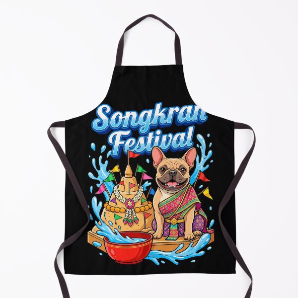 Item preview, French Bulldog Thai Traditional Dress Sandcastle Songkran Festival designed and sold by Tong4130.