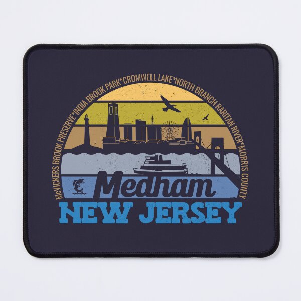 Item preview, Mendham New Jersey Sunset Retro Vintage Local Pride Logo designed and sold by CRHPOD20.