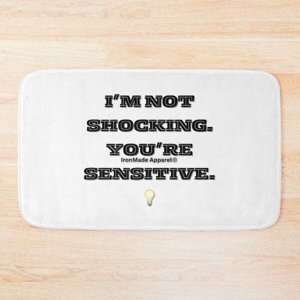 Item preview, I’m Not Shocking, You’re Sensitive Electrician Funny T-Shirt | Electrician Humor Gift for Linemen, Wiremen & Electrical Workers designed and sold by IronMade Apparel.