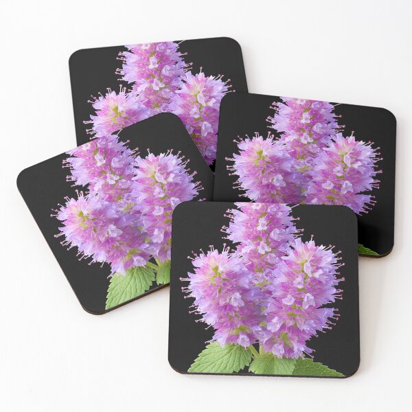 Item preview,  Purple Wildflower Macro – Botanical Flower on Black Background designed and sold by Mindrender.