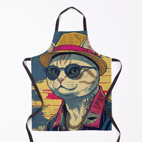 Item preview, Retro Pop Art Cat with Fedora designed and sold by CodeDragon Designs.