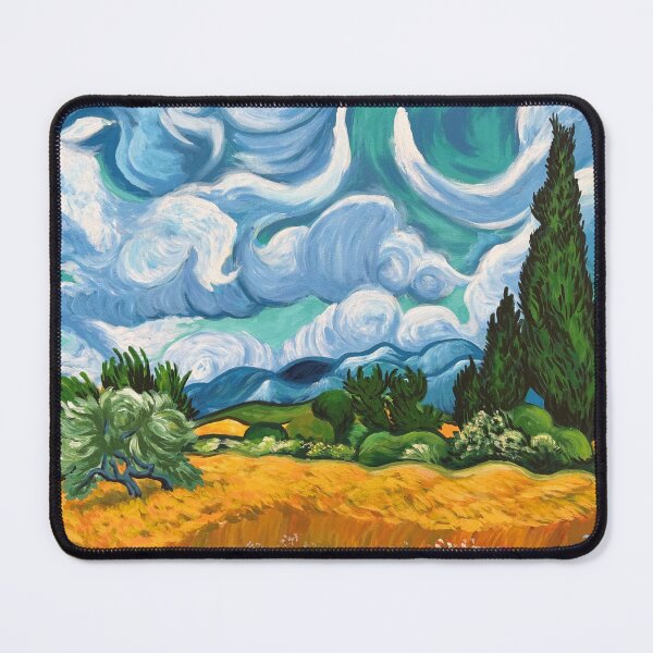Item preview, Wheat Field and Cypress Tree designed and sold by HBOriginalsArt.