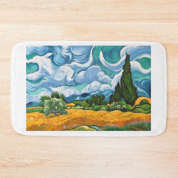 Item preview, Wheat Field and Cypress Tree designed and sold by HBOriginalsArt.