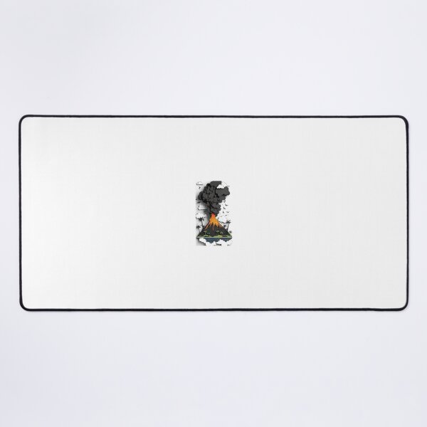 Item preview, Volcanic Eruption Illustration Tropical Island Art designed and sold by Desain13.