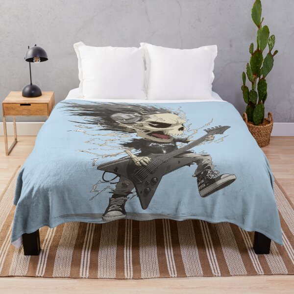 Item preview, Rocker Skeleton playing guitar designed and sold by SubliHardDraws.