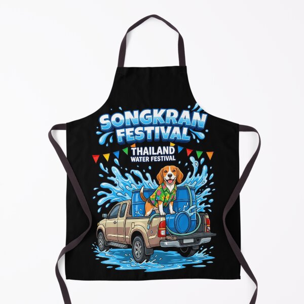 Item preview, Beagle On Pickup Truck Water Battle Songkran Festival designed and sold by Tong4130.