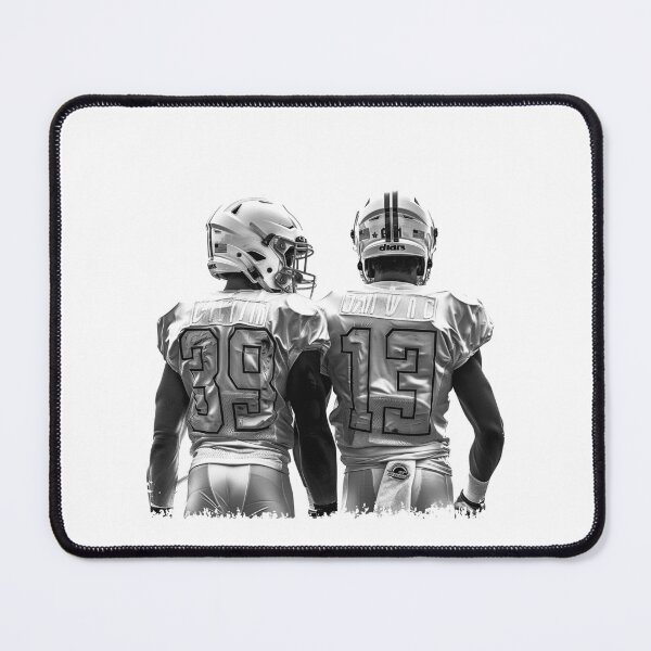 Item preview, American Football Teammates Back View Black and White Sports Illustration designed and sold by inkoutninja.