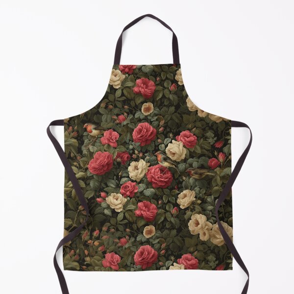 Item preview, Vintage rose garden with robin birds designed and sold by lifewithbirds.
