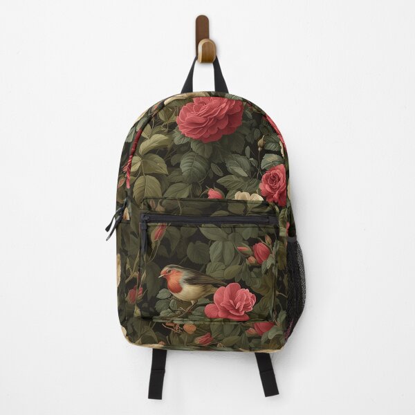 Item preview, Vintage rose garden with robin birds designed and sold by lifewithbirds.