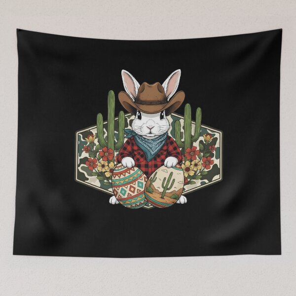 Item preview, Western Easter Cowboy Bunny designed and sold by KroghDs.