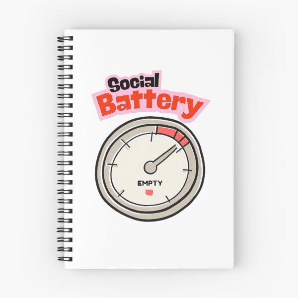 Item preview, Social Battery Low | Funny Introvert Energy Meter  designed and sold by LightPrints.