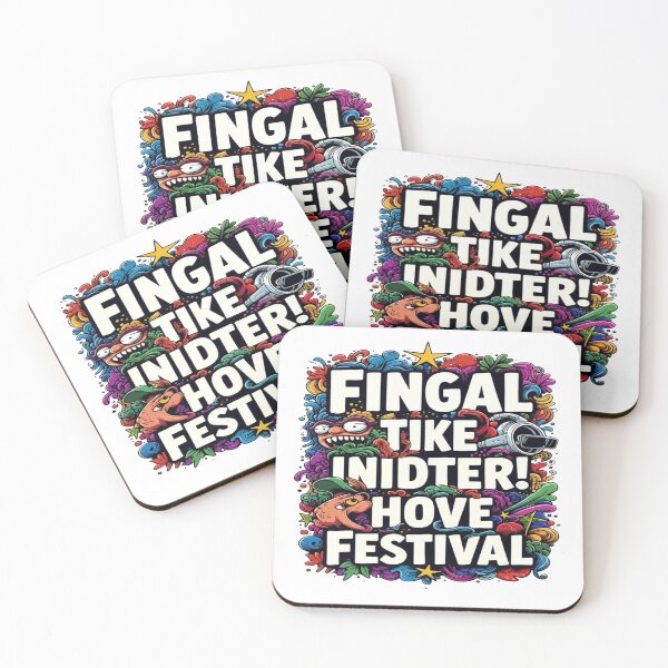 Item preview, Fingal International Festival Funny Graphic T-Shirt | Colorful Party Art Sticker | Fingal Fest Indie Music Festival Design designed and sold by Sushikidsntod.