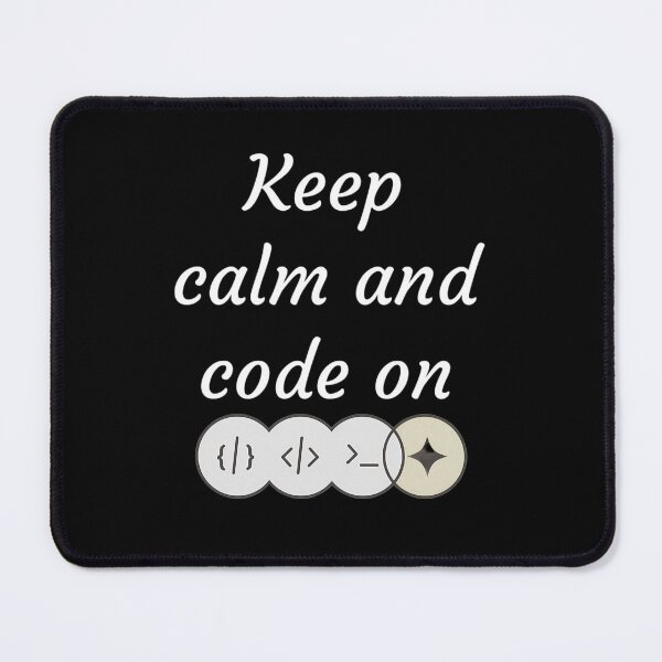 Item preview, Stay Focused and Code On with Our 'Keep Calm and Code On' T-Shirt! designed and sold by TeeVex.