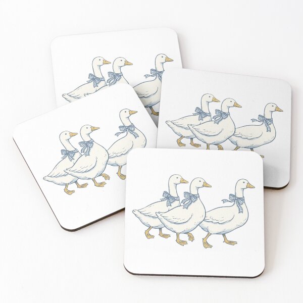 Item preview, Three Blue Retro Geese designed and sold by Lbeck1869.