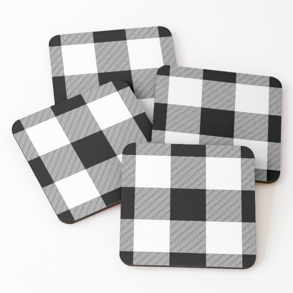 Item preview, Black and White Buffalo Check Seamless Pattern with Diagonal Stripes designed and sold by Maya75.