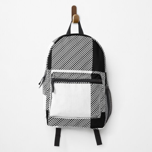 Item preview, Black and White Buffalo Check Seamless Pattern with Diagonal Stripes designed and sold by Maya75.