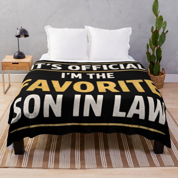 Item preview, It's Official I'm The Favorite Son In Law – Funny Family Quote Gift Design designed and sold by DrukNaStyl.