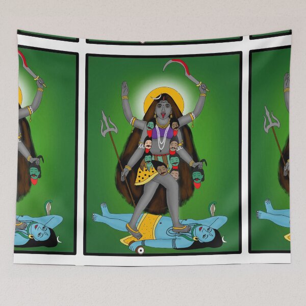 Item preview, Goddess Kali Sacred Illustration – Mystical Hindu Shakti Artwork designed and sold by Harshit_Digital_Arts.