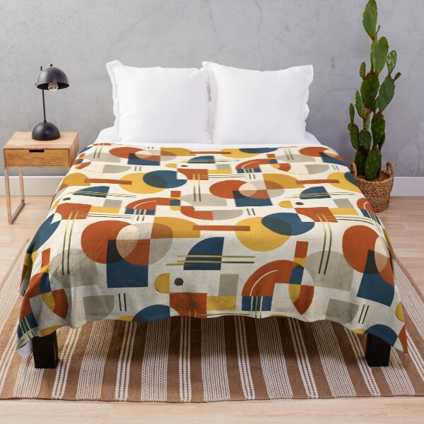 Item preview, Bauhaus Abstract Geometric Pattern – Mid Century Modern Retro Design designed and sold by Lumora Realm.