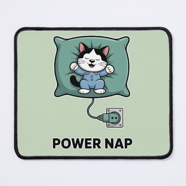 Item preview, Cat Takes a Power Nap on Pillow designed and sold by Museum Of Non-Existing Art.