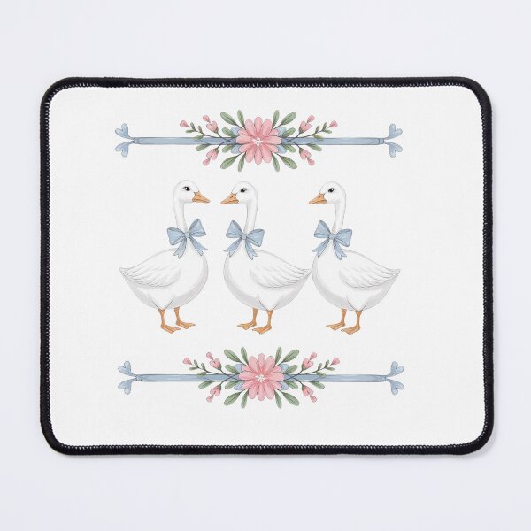 Item preview, Vintage Blue Ribbon Goose with Hearts designed and sold by Lbeck1869.