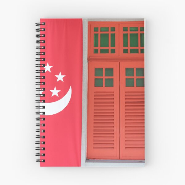 Item preview, Singapore Flag & Peranakan Shutters designed and sold by Micki Selvitella.
