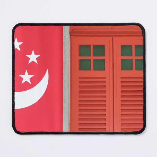 Item preview, Singapore Flag & Peranakan Shutters designed and sold by Micki Selvitella.