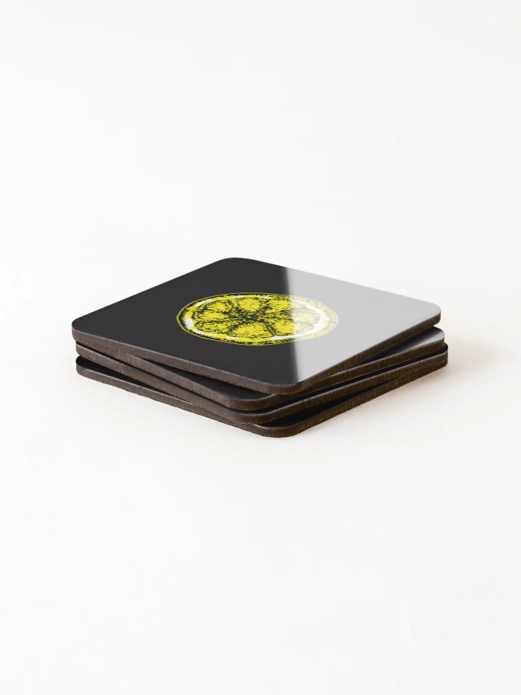 Thumbnail 4 of 5, Coasters (Set of 4), Stone Roses Merch The Stone Roses Lemon Ringer designed and sold by Briggs56.