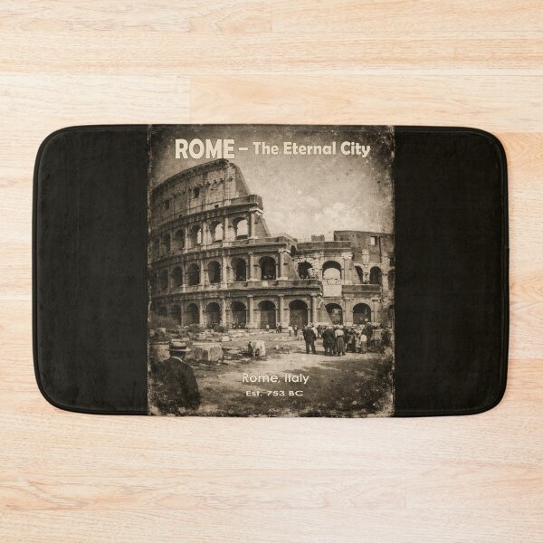 Item preview, Rome Italy Vintage Travel Poster – Colosseum Eternal City Ancient Rome Retro Art designed and sold by Globalcitytees.