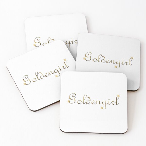 Item preview, Golden Girl Text Font with Stars designed and sold by artsygenarian.