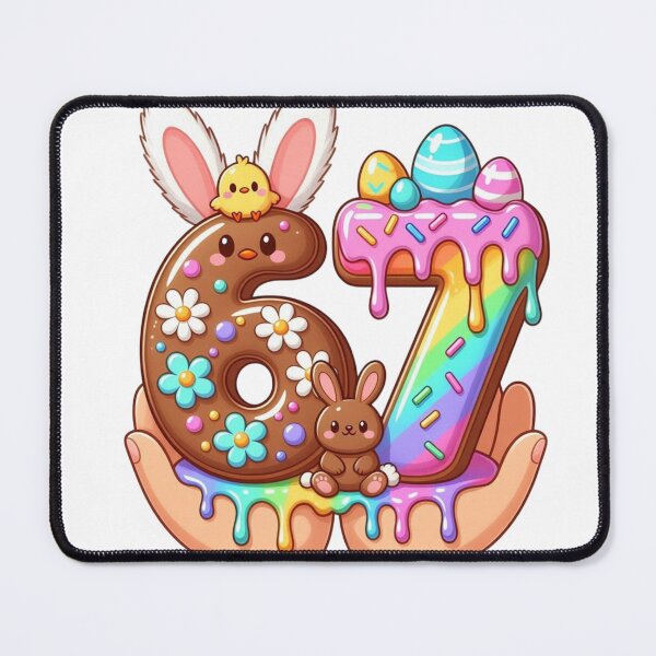 Item preview, Cute Kawaii Easter 67 Bunny & Chick Candy Numbers designed and sold by PixelVibe782.