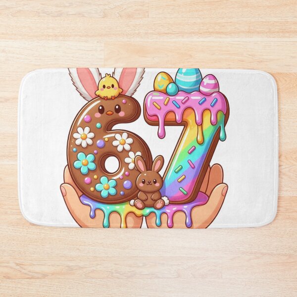 Item preview, Cute Kawaii Easter 67 Bunny & Chick Candy Numbers designed and sold by PixelVibe782.