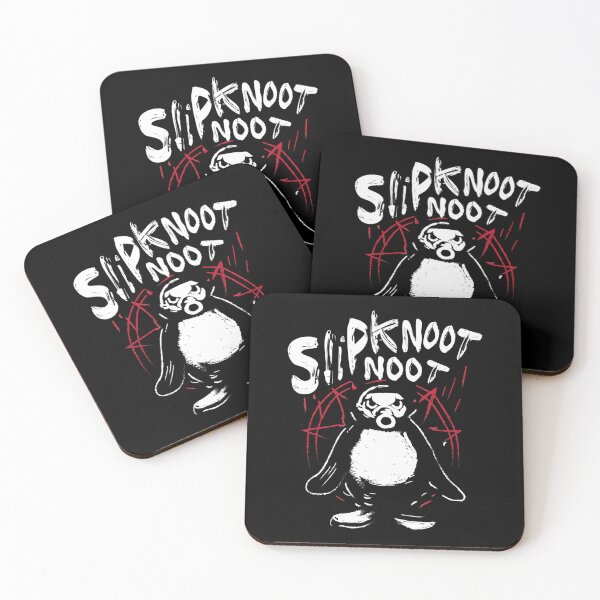 Item preview, Slipknoot Noot Penguin Death Metal Goth Hard Rock designed and sold by xeondesign.