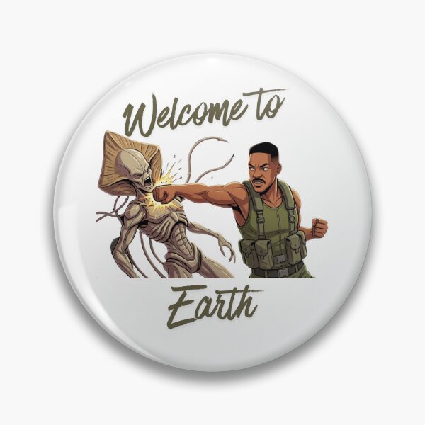 Item preview, Welcome to earth: Epic Alien Punch Action Hero independence day designed and sold by mcdis25.