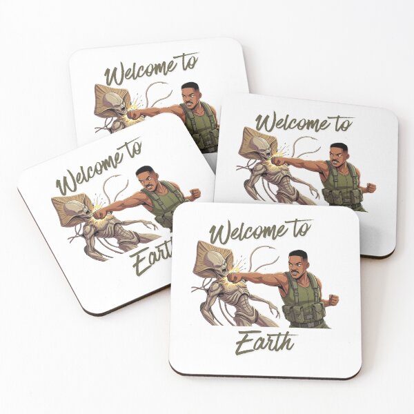 Item preview, Welcome to earth: Epic Alien Punch Action Hero independence day designed and sold by mcdis25.