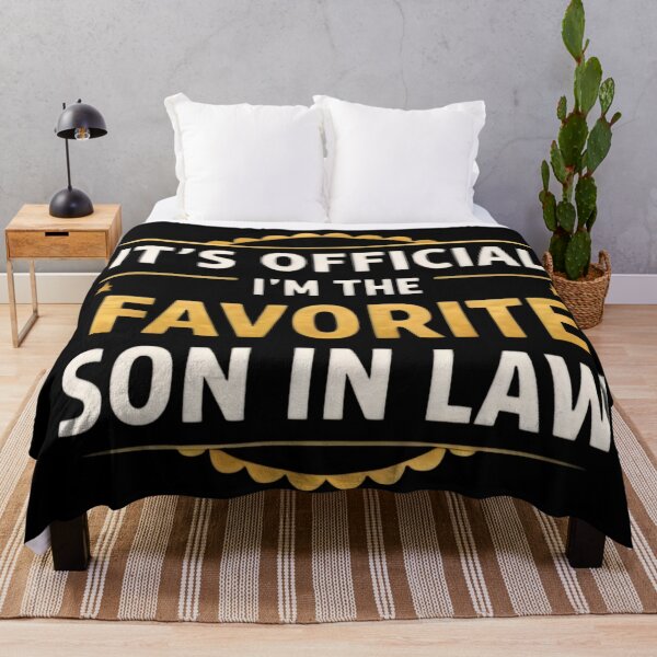 Item preview, It's Official I'm The Favorite Son In Law – Funny Family Quote Gift Design designed and sold by DrukNaStyl.