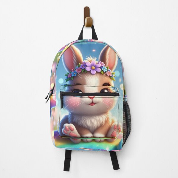 Item preview, Cute Kawaii Easter Bunny on Rainbow Fantasy designed and sold by PixelVibe782.